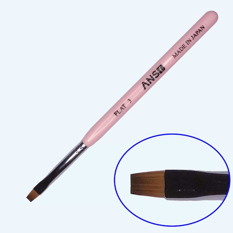 Cọ bản đầu vuông – công dụng phủ gel nhanh, tạo nền ombre đều màu