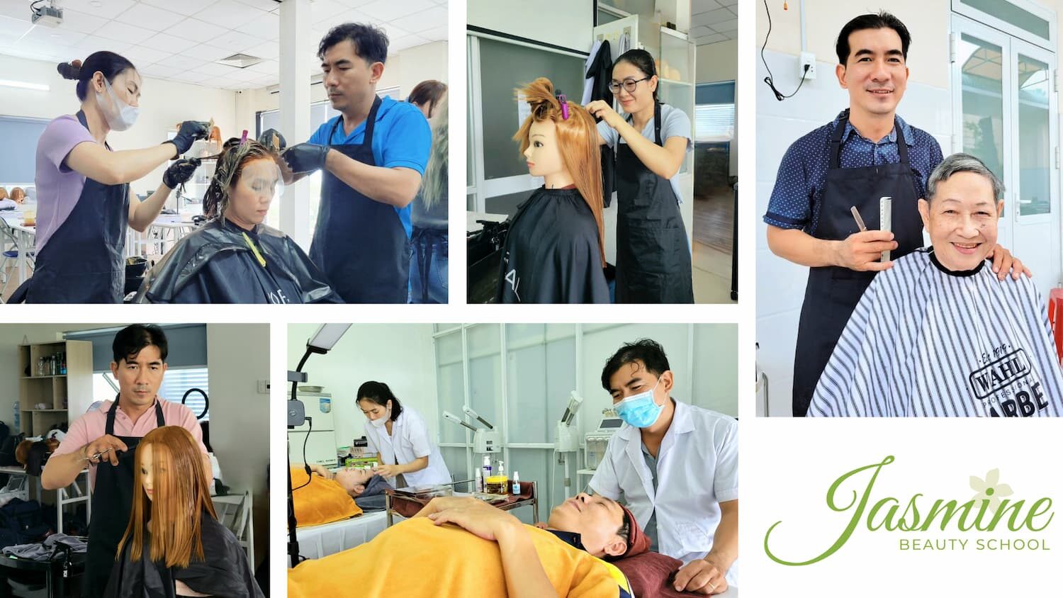 Anh Nguyên, chị Lan thi đậu bằng Cosmetology tại California