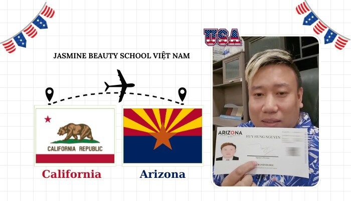 Chúc Mừng Anh Huy Hùng Thành Công Đổi Bằng Nail Từ California Sang Arizona