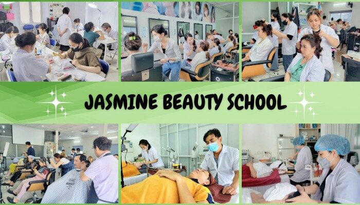Học viên Jasmine giờ thực hành – học nghề chuẩn Mỹ tại Việt Nam