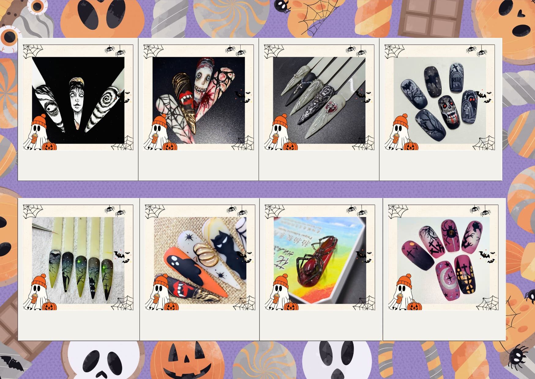 Mẫu nails Halloween 2025 sáng tạo tại Jasmine Beauty School